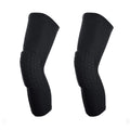 Basketball Knee Pads, 2 Pack Honeycomb Anti Collision Leg Compression Sleeves, Sports Sleeves for Wrestling Football Volleyball Soccer Skating (Medium, Black)