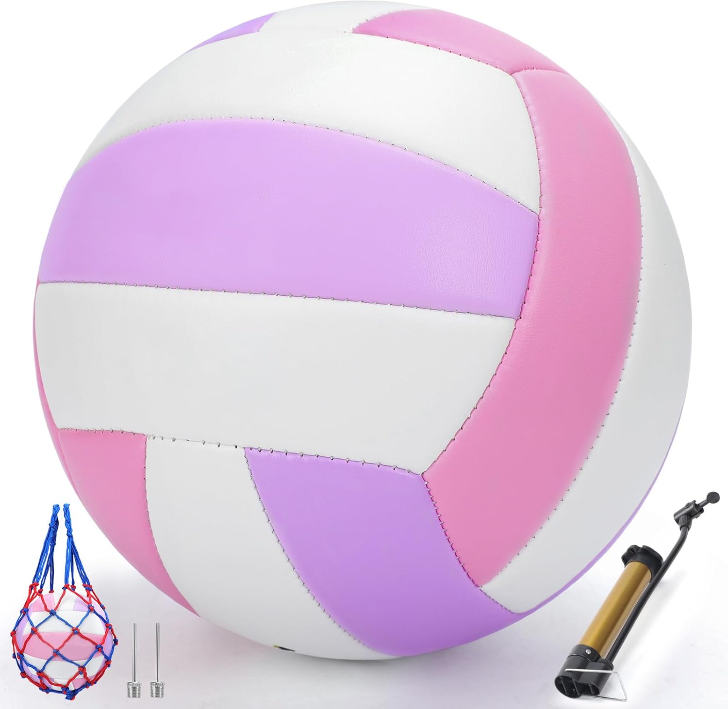 Volleyball Soft Beach Volleyball - Official Size for School, Indoor, Outdoor and Play Game Gym Workout - Play for Girls, Adults and Family.