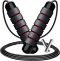 Adjustable Weighted Jump Rope, 9ft Long Tangle-Free Rapid Speed Jumprope for Exercise Calisthenics Fitness Jumping Skipping Double Dutch Boxing Crossfit, Workout Stuff for Women Men Kids Adult