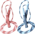 Beaded Jump Rope for Kids,Tangle-Free Segmented Kids Jump Rope with Soft Anti-slip Handles,Adjustable Jumping Rope for Women