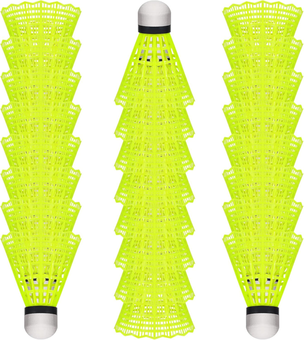 Badminton Birdies–24 Pack Nylon Shuttlecocks for Outdoor & Indoor Play,Durable Badminton Shuttlecocks with High Stability,Ideal for Softball/Baseball Batting Training,Backyard Fun and Practice Matches