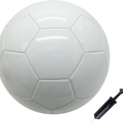 Soccer Ball Size 3 4 5 Pure White DIY Kids Boy Gift Painting Together with Parents Grandparents or Kindergarten Teacher